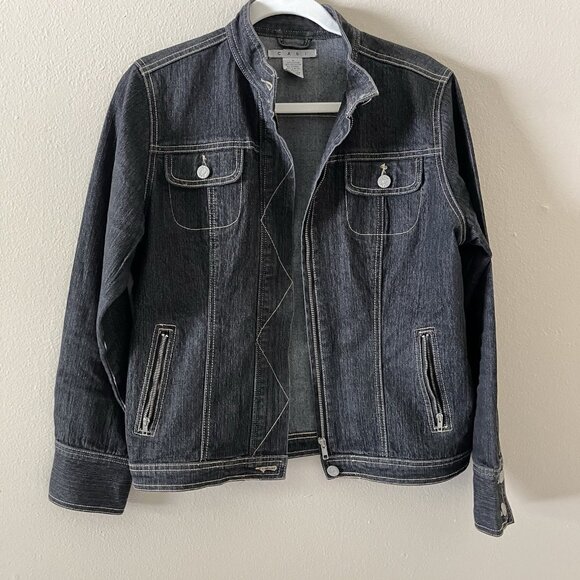 Cabi Jean Skirt Jacket Set Blazer Y2K Indie Sleeze 2000s Vtg Grunge Goth Retro 6 - Picture 5 of 10